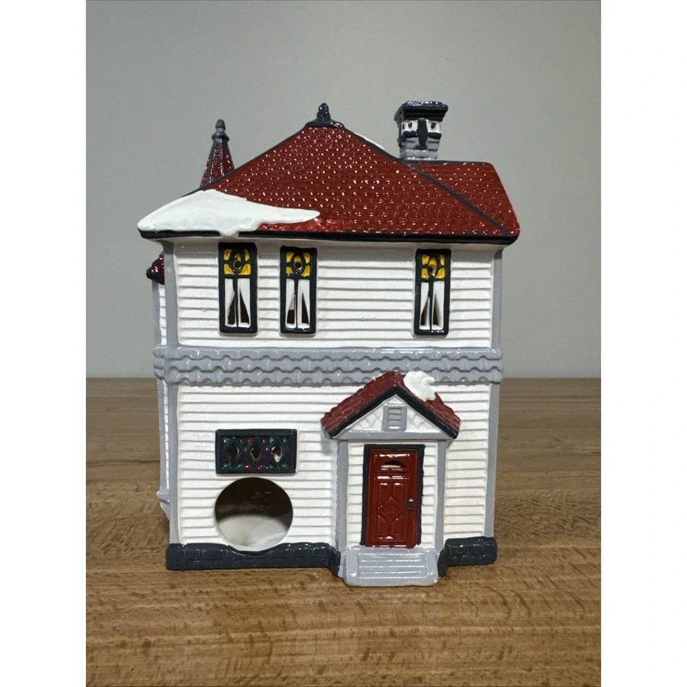 Dept 56 Snow Village Queen Anne Victorian House #5157-8 American Architecture - Picture 3 of 6